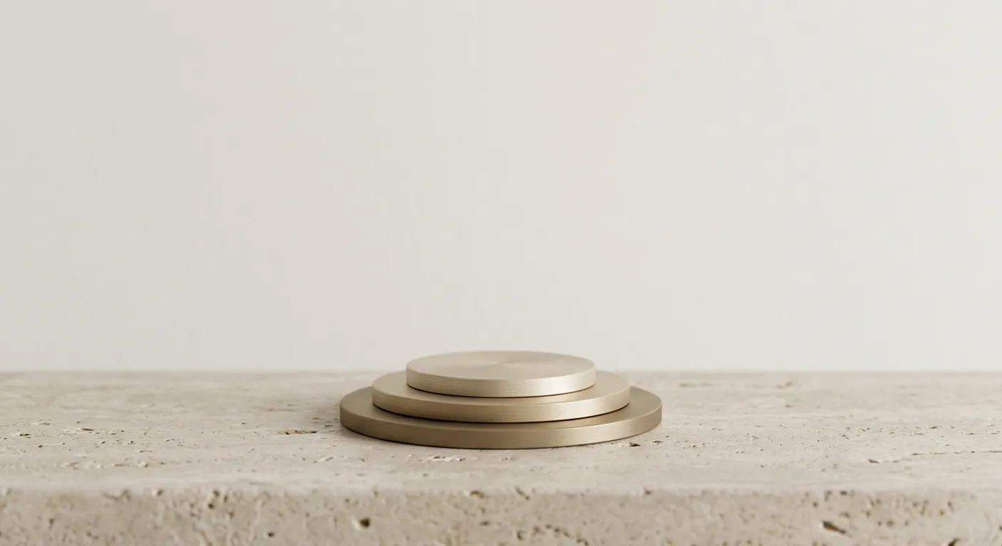 Layered discs representing the implementation stages of a signal-first marketing stack