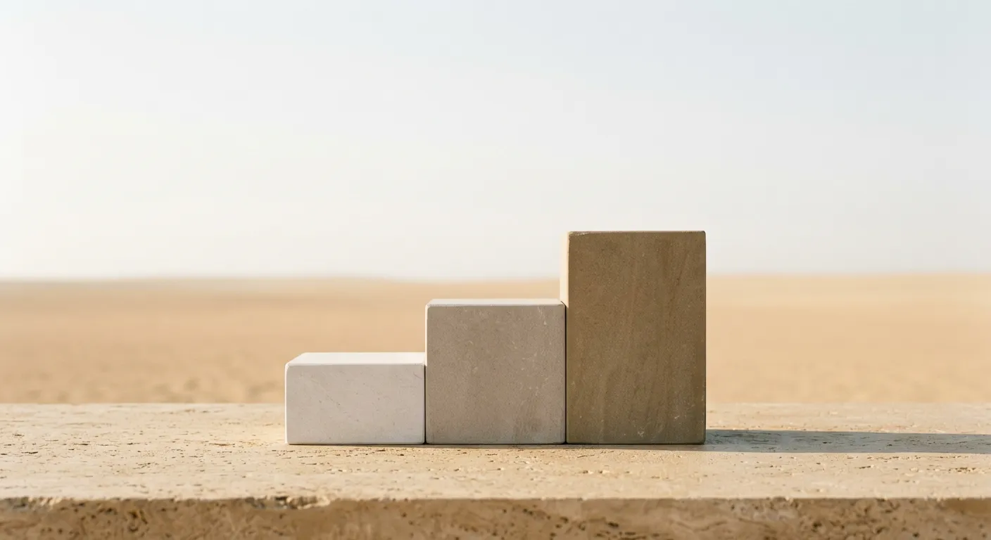 Staged building blocks illustrating phased orchestration implementation