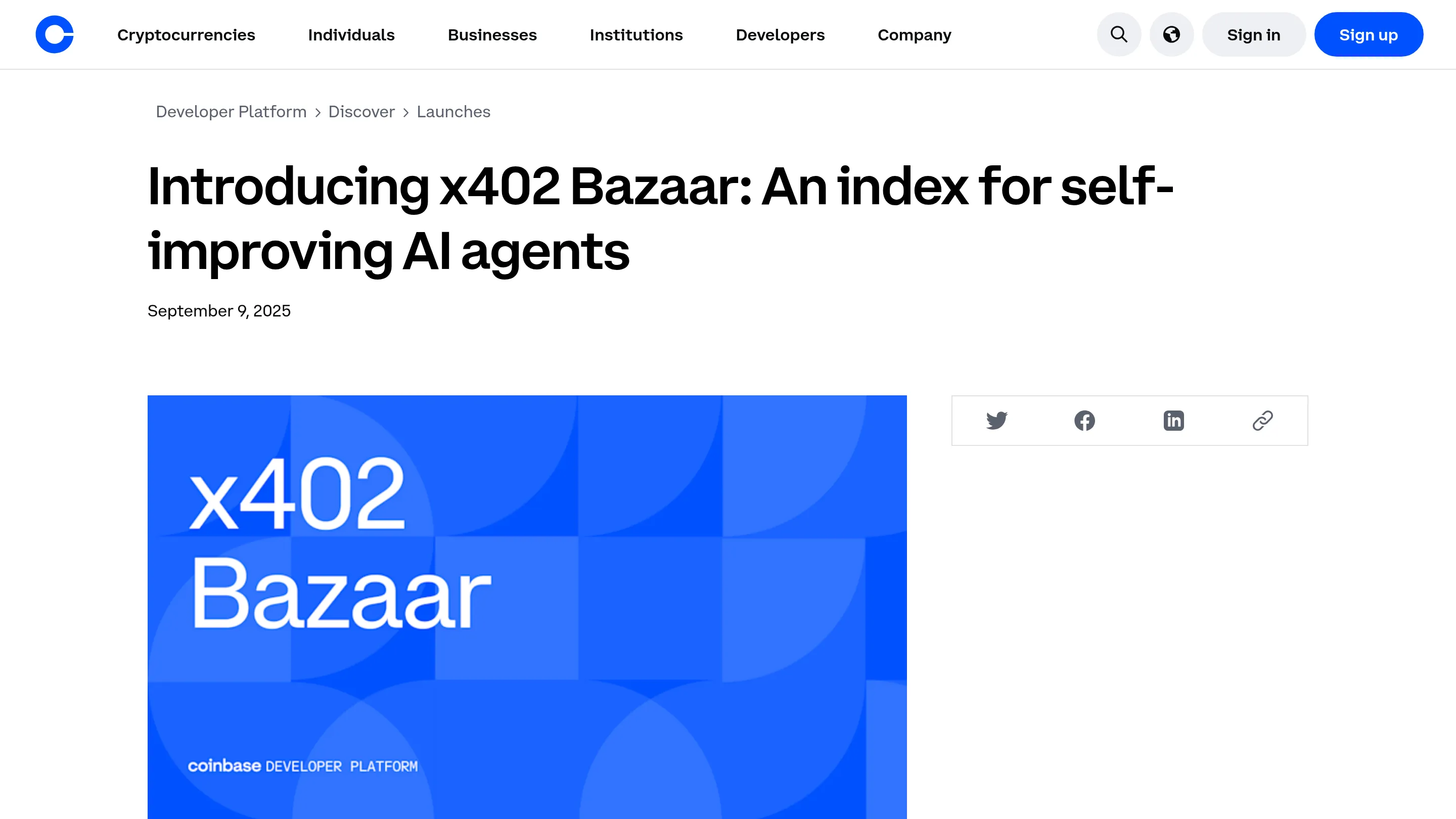 x402 Bazaar marketplace interface showing agent-discoverable services with per-request pricing